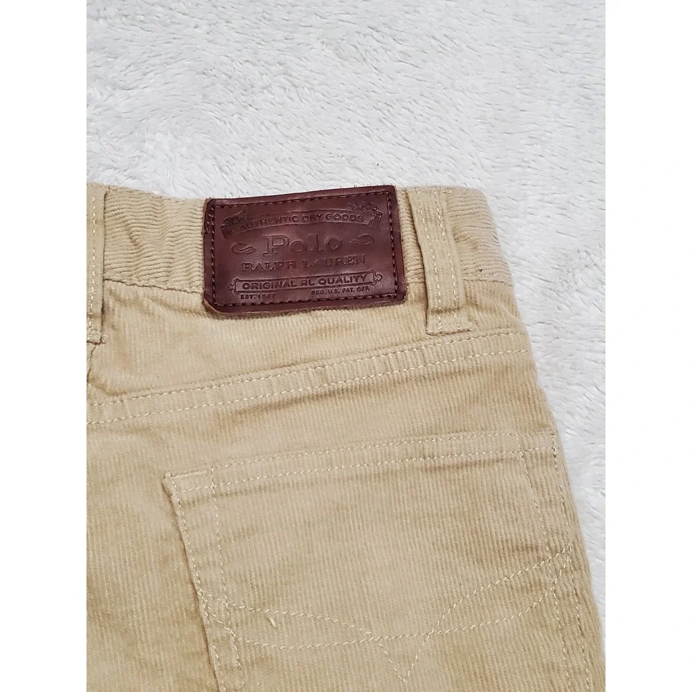 Polo Ralph‎ Lauren Cream Corduroy Pants Unisex 8 Classic Capsule Academia Boho